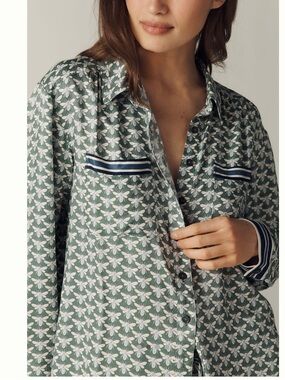 Maeve Silky Shirt Blouse